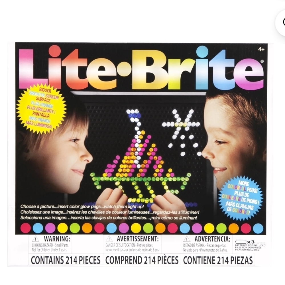 Lite-Brite Classic, Bold & Bright Edition, STEM and Unisex for Children Ages 4+ - Picture 1 of 10